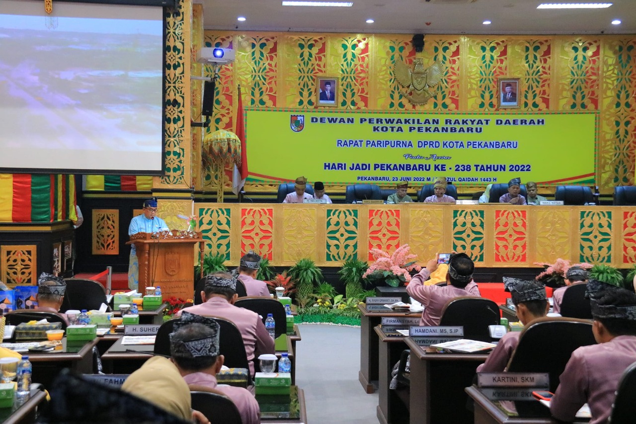 1661764691-RiauBertuah co-Suasana Rapat Paripurna Istimewa HUT Ke-238 Kota Pekanbaru