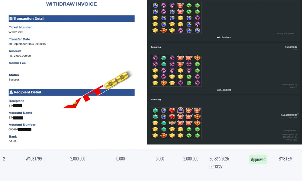 Bukti WD Selasa 30 September 2025
