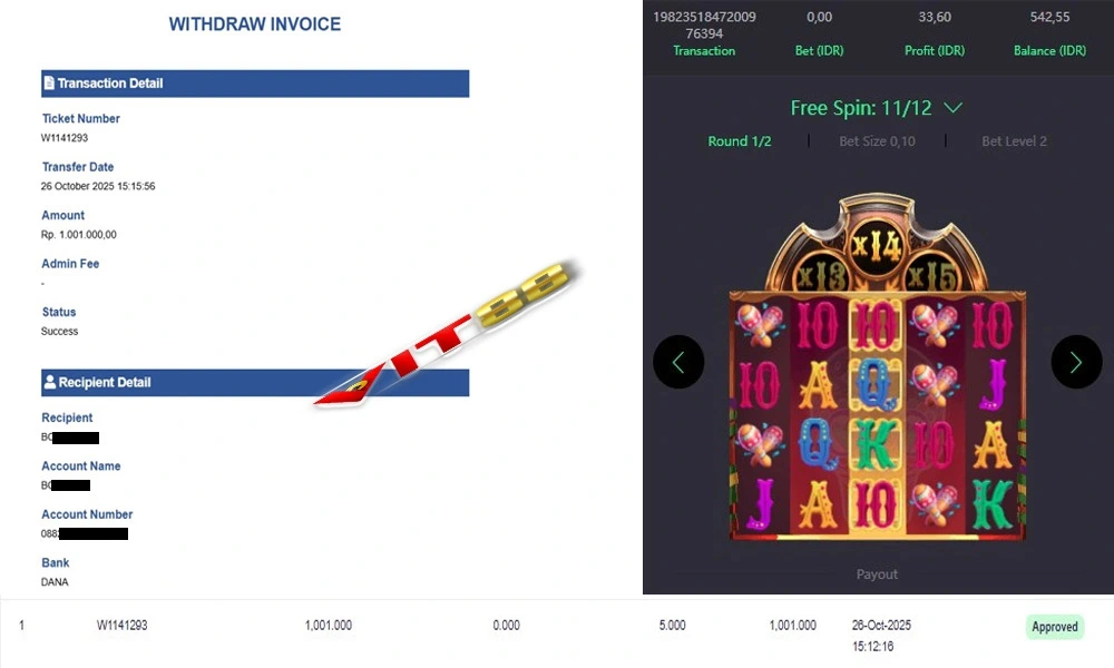 Bukti Kemenangan Slot Wild Bandito Minggu 26 Oktober 2025 – Si Bandit Gitaran Bagi-Bagi Cuannya!