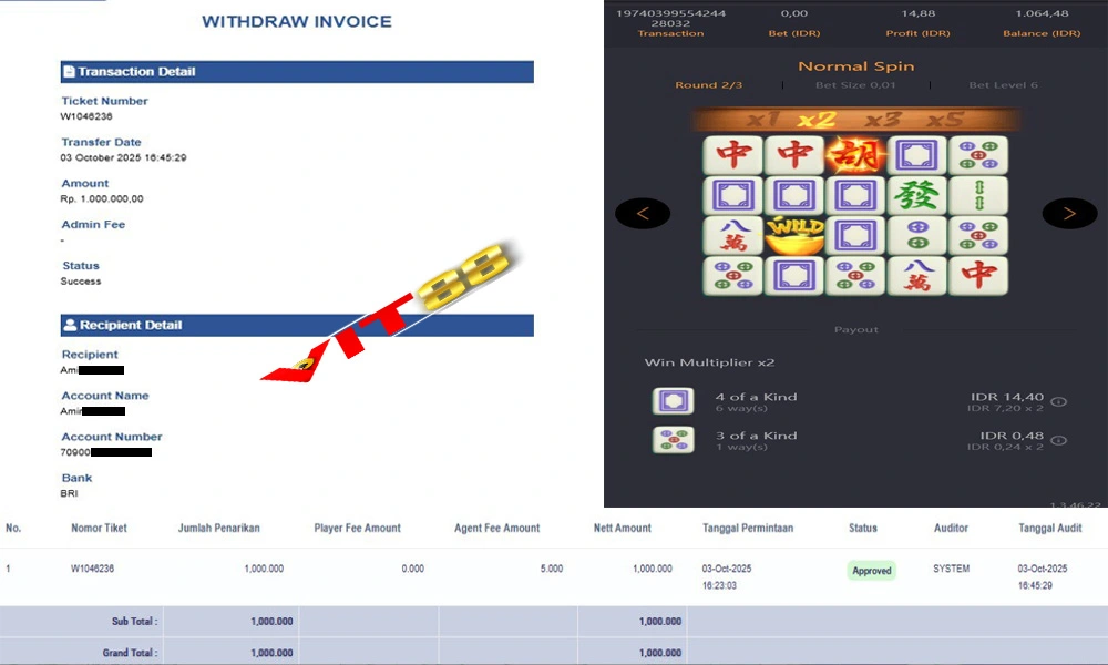 Bukti WD Slot Jumat 3 Oktober 2025: Dari Spin Receh Jadi Cuan Weekend
