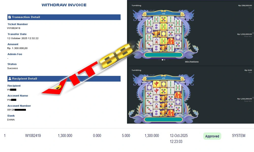 Bukti WD Slot Mahjong Wins 3 – Black Scatter Minggu 12 Oktober 2025