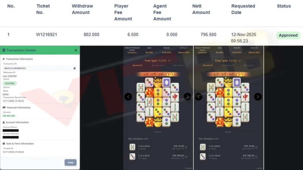 Bukti Kemenangan Slot Rabu 12 November 2025: Scatter Deras, Cuan Ngalir, WD Ngebut di VIT88!