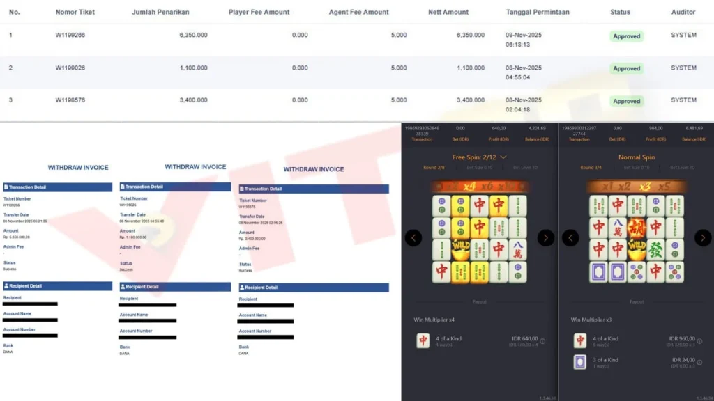 Bukti Kemenangan Slot Sabtu 8 November 2025: Scatter Banjir, WD Kilat Tanpa Drama!